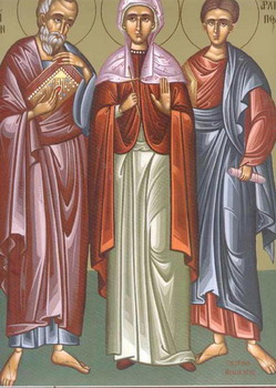 The Holy Apostles Philemon, Archippus and Apphia