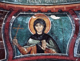 Sainte Théodora de Thessalonique et Théopiste sa fille