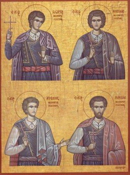 New Martyrs Angelis, Manuel, George, and Nicholas of Crete (1824)