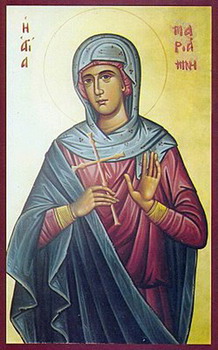 Apostolien vertainen Mariamne apostoli Filippuksen sisko