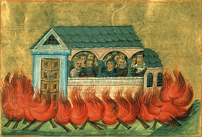 Св. двадесет хиляди мъченици, изгорени в Никомидия