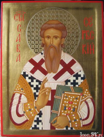 Riposo di San Eustazio I (Eustace), arcivescovo di Serbia (1285)