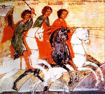 The Holy Martyrs Speusippus, Eleusippus, Meleusippus and their grandmother Leonilla