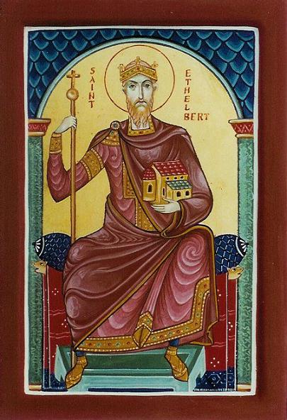 Святой Этельберт I Кентский, первый христианский король Кентский (Кельт. и Брит.)