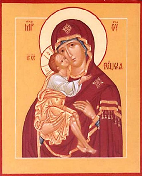 Икона Богородицы Владимирская-Елецкая