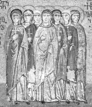 Мученицы Текуса, Александра, Полактия, Клавдия, Евфрасия, Афанасия и Матрона