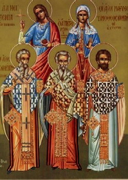 Св. мъченик Лукилиан и с него четири момци: Клавдий, Ипатий, Павел и Дионисий, света девица Павла