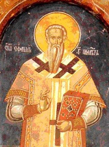 San Efrén (Jefrem), Patriarca de Serbia