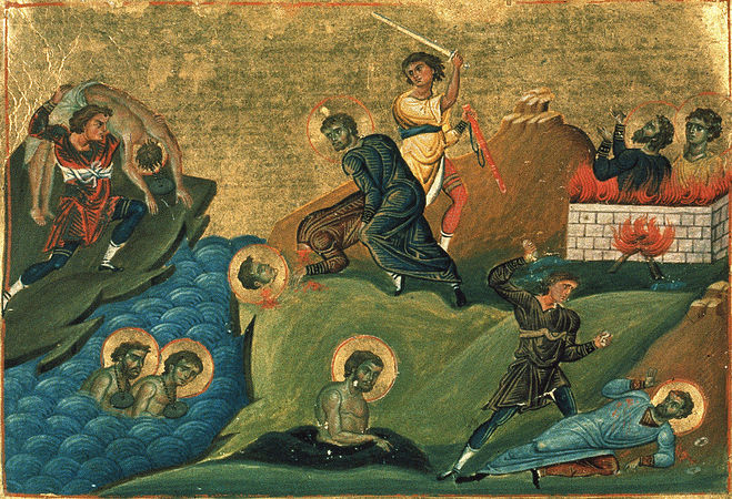 Светих 3628 мученика, пострадалих у Никомидији