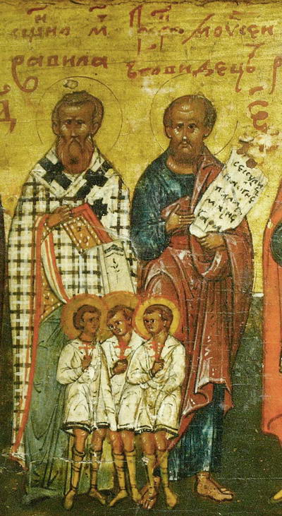 Martyrs Urban, Prilidian, and Epolonius, and their mother Christodula (251)