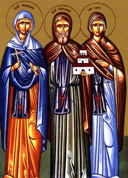 Sts Denys l'Athonite, Fondateur de Dyonisiou et son successeur Dométios