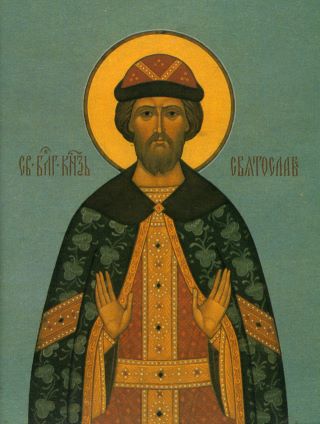 圣斯维亚托斯拉夫 - 伽弗里伊尔及他的儿子圣迪弥特里（ 尤里埃夫地方， 1253 年 ）