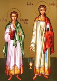 Martyrs Rufinus deacon, Aquilina, and 200 soldiers at Sinope (310)