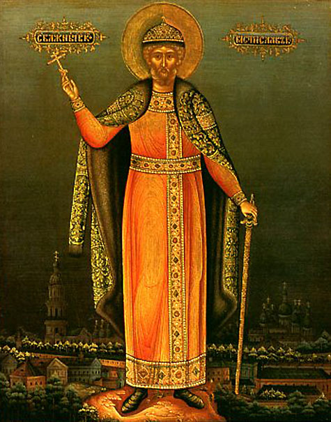 Saint Mstislav-Georges, Prince de Smolensk et de Novgorod