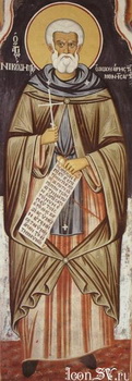 Venerable Nicodemus of Hilandar and Vatopedi, Mt. Athos (14th c.)
