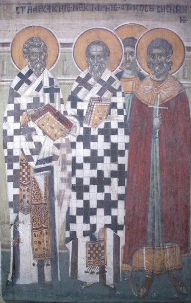 Sts. Nectarius (397), Arcadius (405), and Sinisius (427), patriarchs of Constantinople