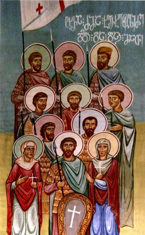 Девяти братьев Херхеулидзе, с матерью, сестрой и с ними 9000 грузин