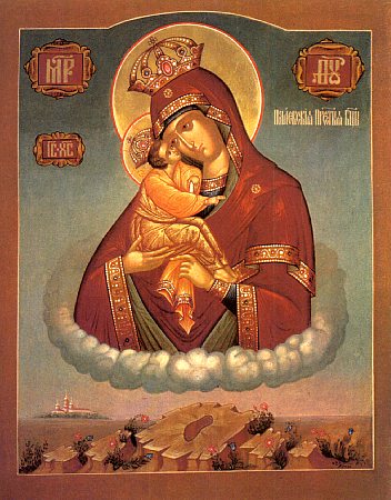 L'icône Potchaev de la Mère de Dieu