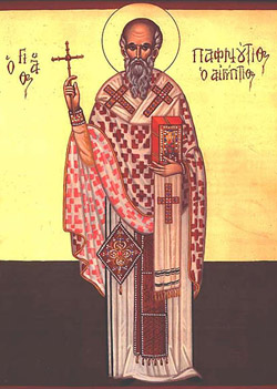 Σεβάσμιος Paphnutius Ομολογητής, επίσκοπος στην Θηβαΐδα της Αιγύπτου (4ος αιώνας)
