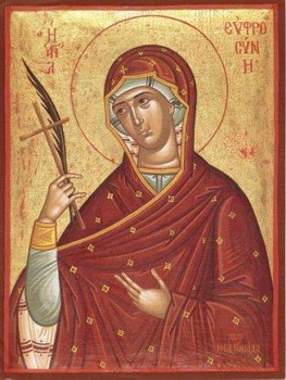 Ste Euphrosine, fille de St Paphnuce l'Egyptien