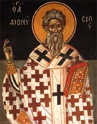 Hieromartyr Dionisio de Alejandría, obispo (265) 