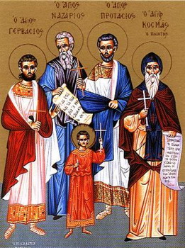 The Holy Martyrs Nazarius, Gervasius and Protasius